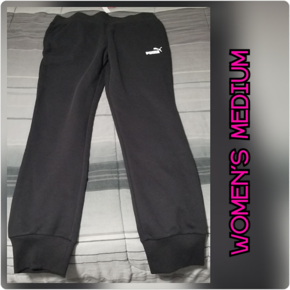 Puma Medium Black sweatpants women's